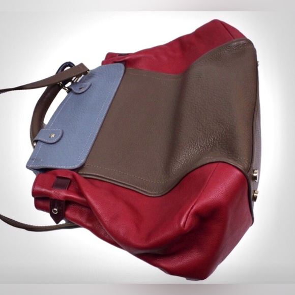 Authentic MCM Top Handle Multi Color Leather Satchel - Picture 8 of 16